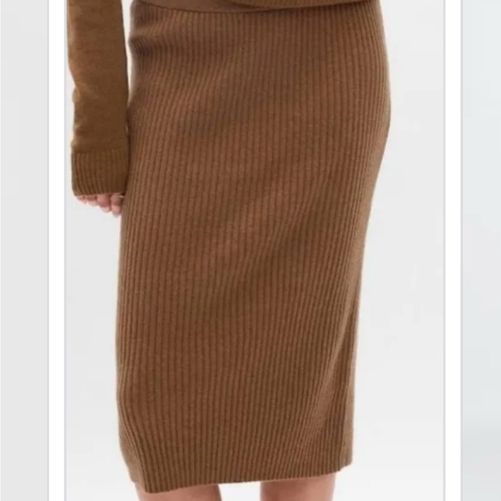 GAP Brown cashsoft Midi Skirt
